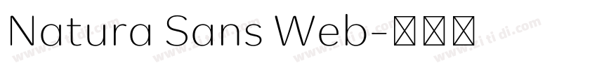 Natura Sans Web字体转换